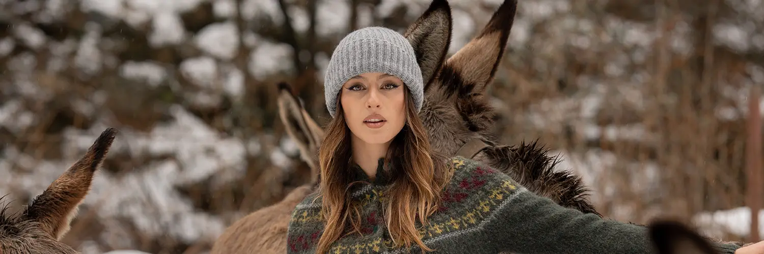 McGeorge Fair Island Jumper with a wool hat, FW 2025 collection