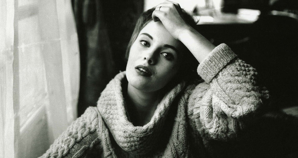 Jean Seberg in fine cashmere knitwear