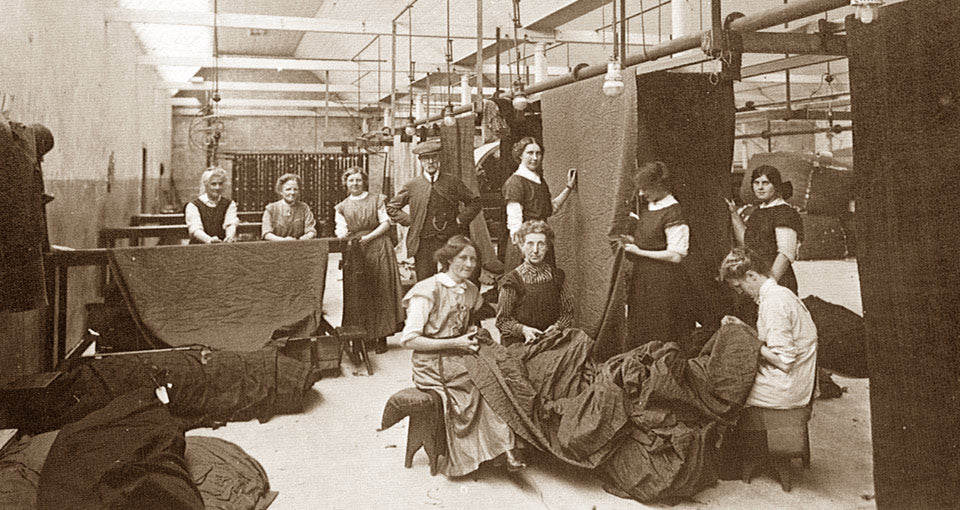 Women workers in McGeorge's Factory in Scotland